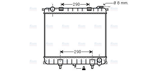 AVA Coolant Radiator AU2126
