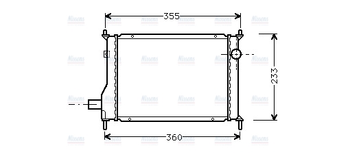 AVA Coolant Radiator AU2133