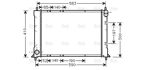 AVA Coolant Radiator AU2149