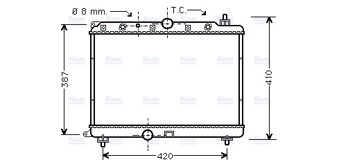 AVA Coolant Radiator AU2153