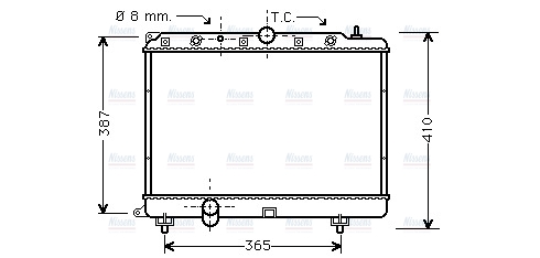 AVA Coolant Radiator AU2154