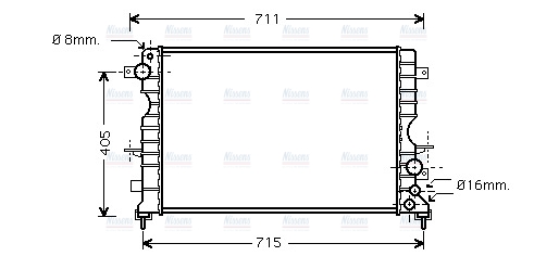 AVA Coolant Radiator AU2165