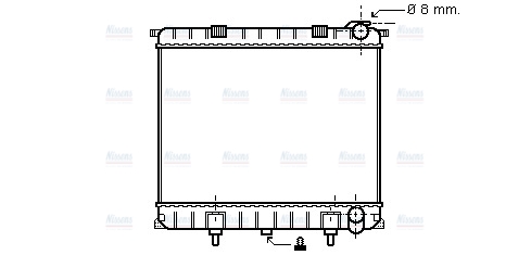 AVA Coolant Radiator AU2173