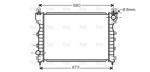 AVA Coolant Radiator AU2174