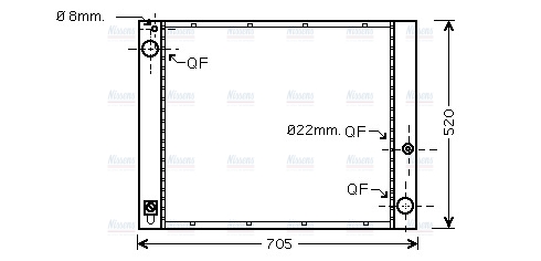 AVA Coolant Radiator AU2183