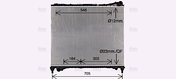 AVA Coolant Radiator AU2337