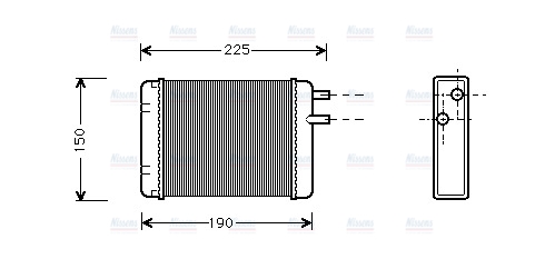 AVA Cabin Heater Core AU6083