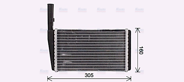 AVA Cabin Heater Core AU6232