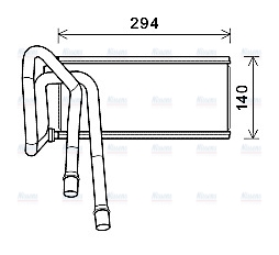 AVA Cabin Heater Core AUA6226