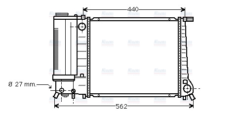 AVA Coolant Radiator BW2081