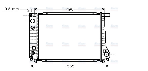 AVA Coolant Radiator BW2087
