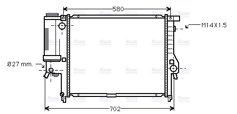 AVA Coolant Radiator BW2121