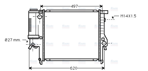 AVA Coolant Radiator BW2124