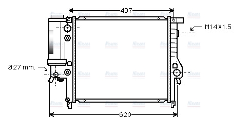 AVA Coolant Radiator BW2137