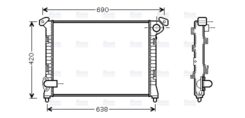 AVA Coolant Radiator BW2286