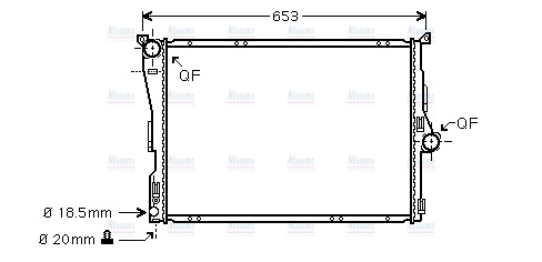 AVA Coolant Radiator BW2289