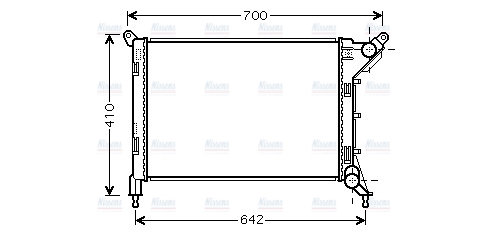 AVA Coolant Radiator BW2310