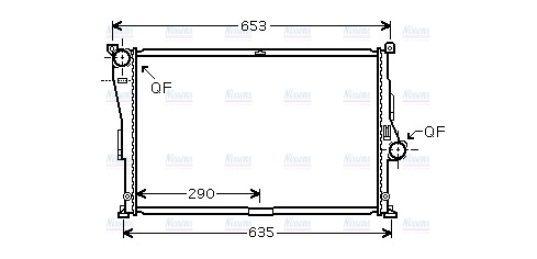 AVA Coolant Radiator BW2335