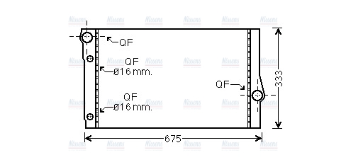 AVA Coolant Radiator BW2410