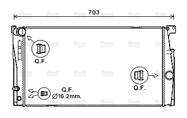 AVA Coolant Radiator BW2549