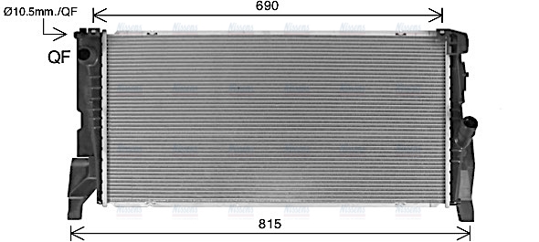 AVA Coolant Radiator BW2588