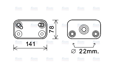 AVA Oil Cooler BW3406