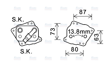 AVA Oil Cooler BW3412