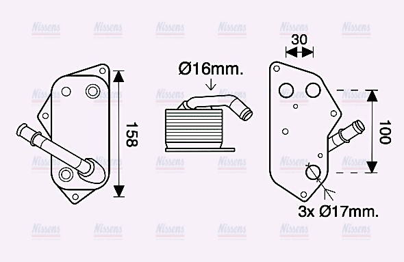 AVA Oil Cooler BW3558