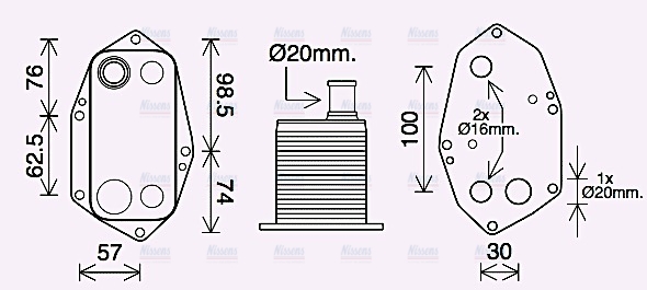 AVA Oil Cooler BW3571