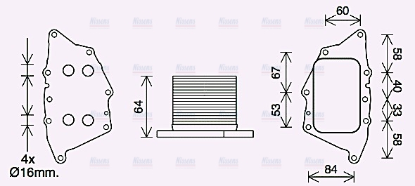 AVA Oil Cooler BW3572