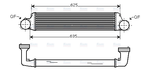 AVA Charge Air Intercooler BW4280
