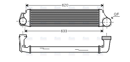 AVA Charge Air Intercooler BW4282