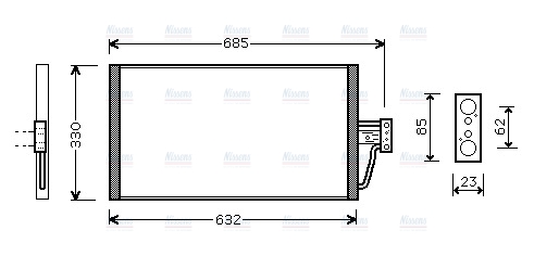 AVA Aircon Condenser BW5254