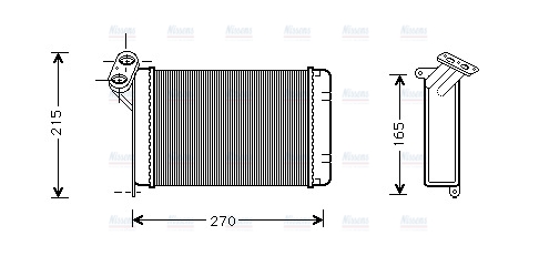 AVA Cabin Heater Core BW6005
