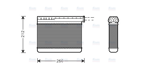 AVA Cabin Heater Core BW6166