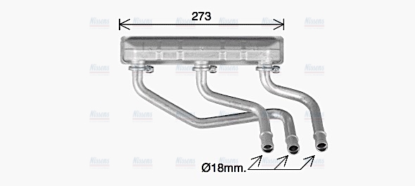 AVA Cabin Heater Core BW6599