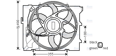 AVA Radiator Cooling Fan BW7523