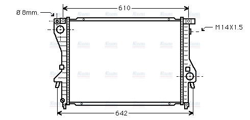 AVA Coolant Radiator BWA2222