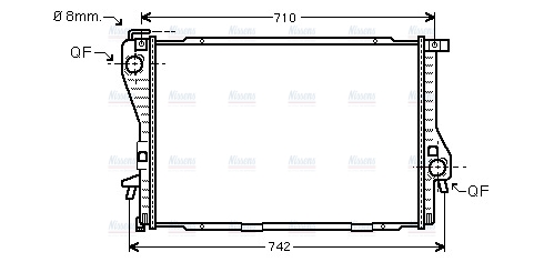 AVA Coolant Radiator BWA2233