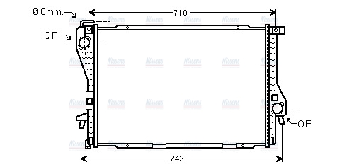 AVA Coolant Radiator BWA2235