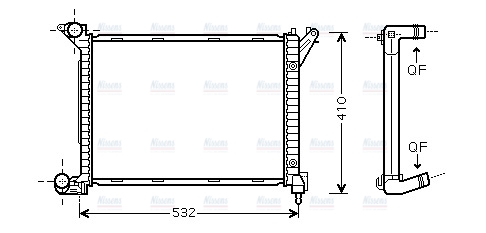 AVA Coolant Radiator BWA2263