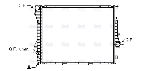 AVA Coolant Radiator BWA2275