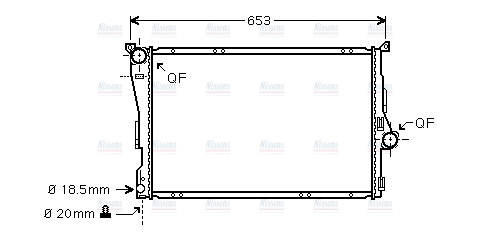 AVA Coolant Radiator BWA2278