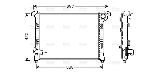 AVA Coolant Radiator BWA2314