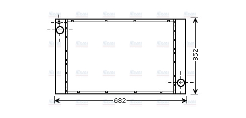 AVA Coolant Radiator BWA2333
