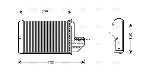 AVA Cabin Heater Core BWA6172