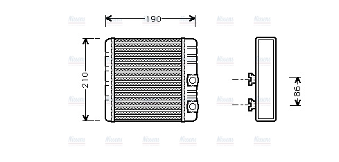 AVA Cabin Heater Core BWA6211