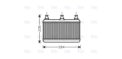 AVA Cabin Heater Core BWA6341