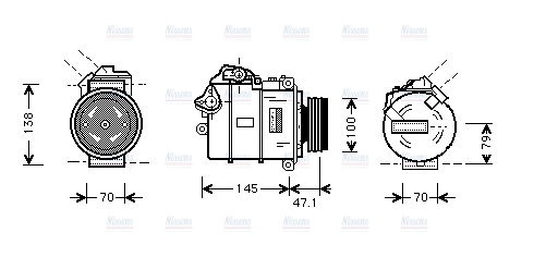 AVA Aircon Compressor BWAK306