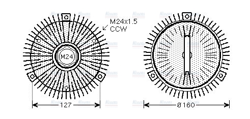 AVA Cooling Fan Clutch BWC323